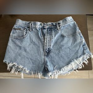 Original Calvin Klein 32/34 jeans, cut/styled into jean shorts